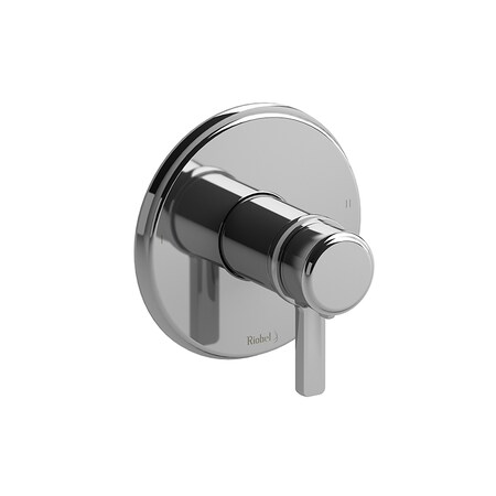 Riobel Momenti 1/2" Therm & Pressure Balance Trim With 2 Functions TMMRD44JBGBK